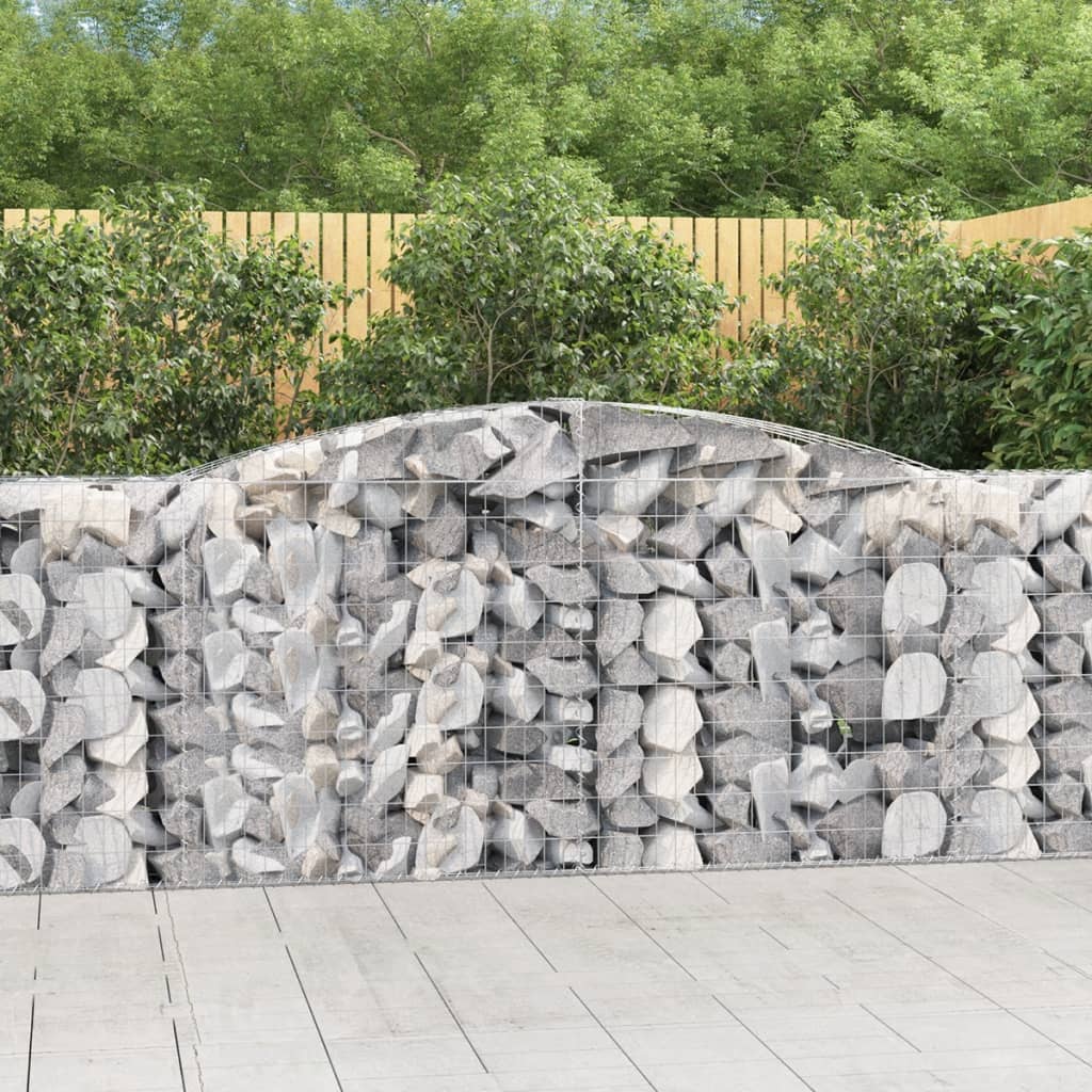 Lučne gabionske košare 10kom 400x50x100/120cm pocinčano željezo