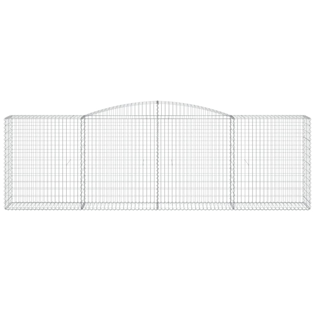 Lučne gabionske košare 2 kom 400x50x120/140cm pocinčano željezo