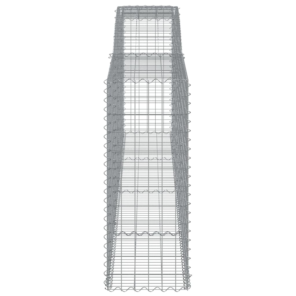 Lučne gabionske košare 4 kom 400x50x120/140cm pocinčano željezo