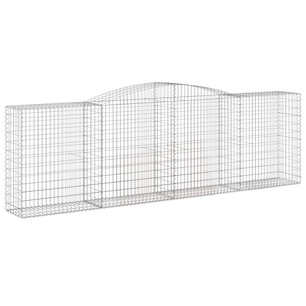Lučne gabionske košare 6 kom 400x50x120/140cm pocinčano željezo