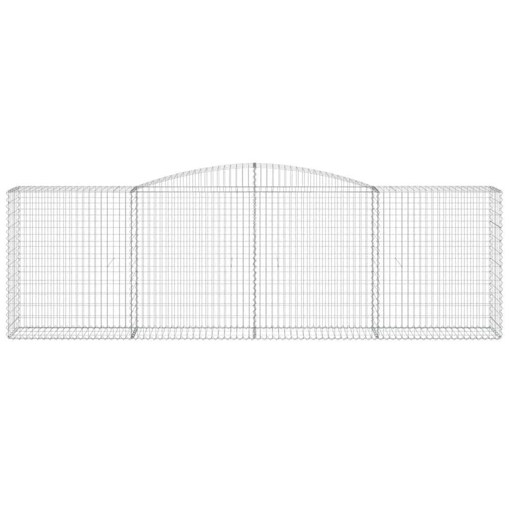 Lučne gabionske košare 6 kom 400x50x120/140cm pocinčano željezo