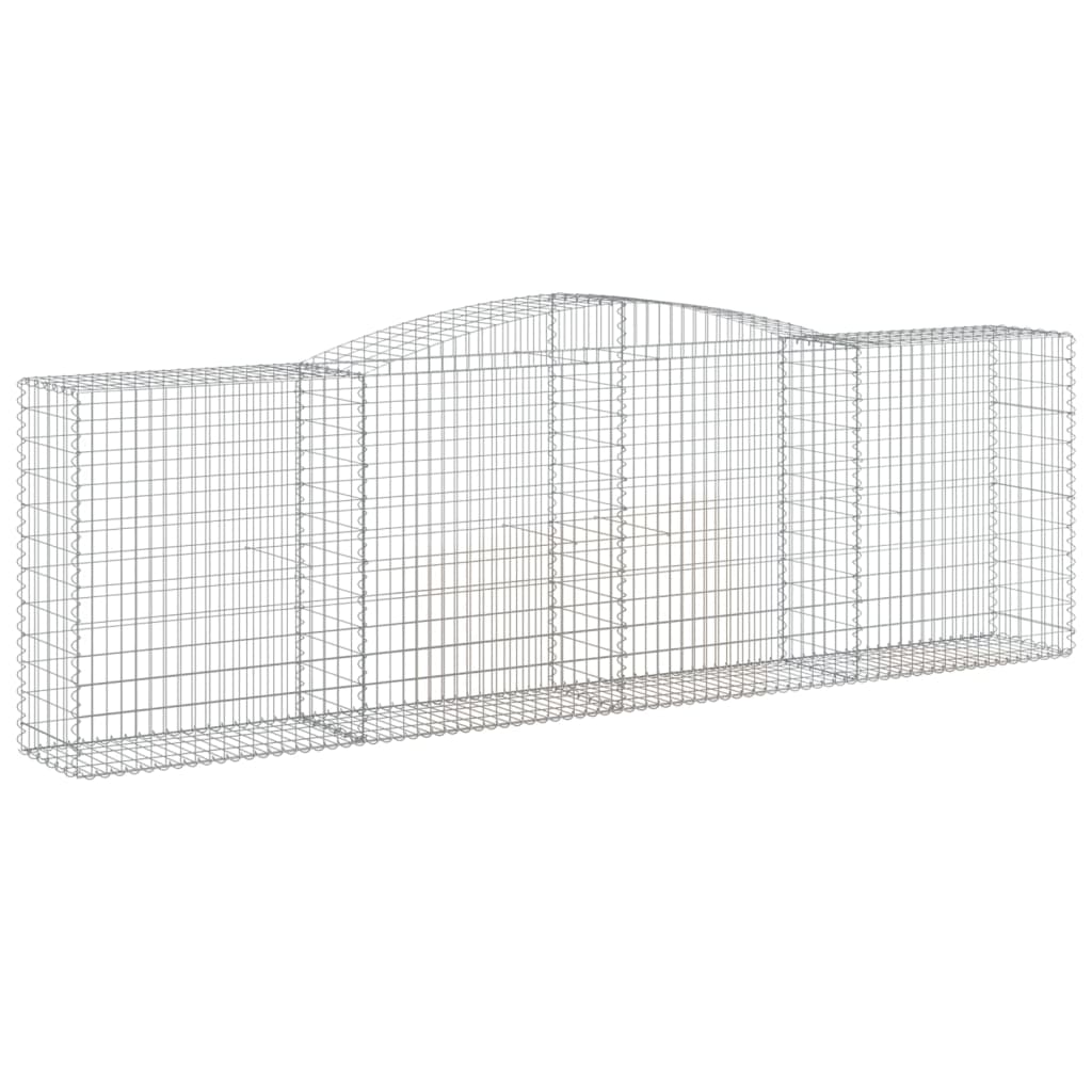 Lučne gabionske košare 9 kom 400x50x120/140cm pocinčano željezo