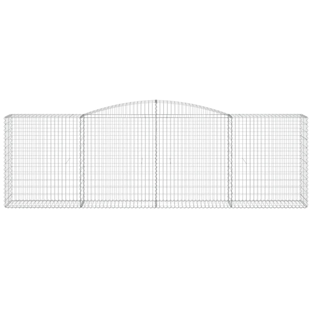 Lučne gabionske košare 9 kom 400x50x120/140cm pocinčano željezo