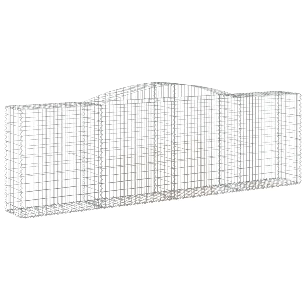 Lučne gabionske košare 10kom 400x50x120/140cm pocinčano željezo
