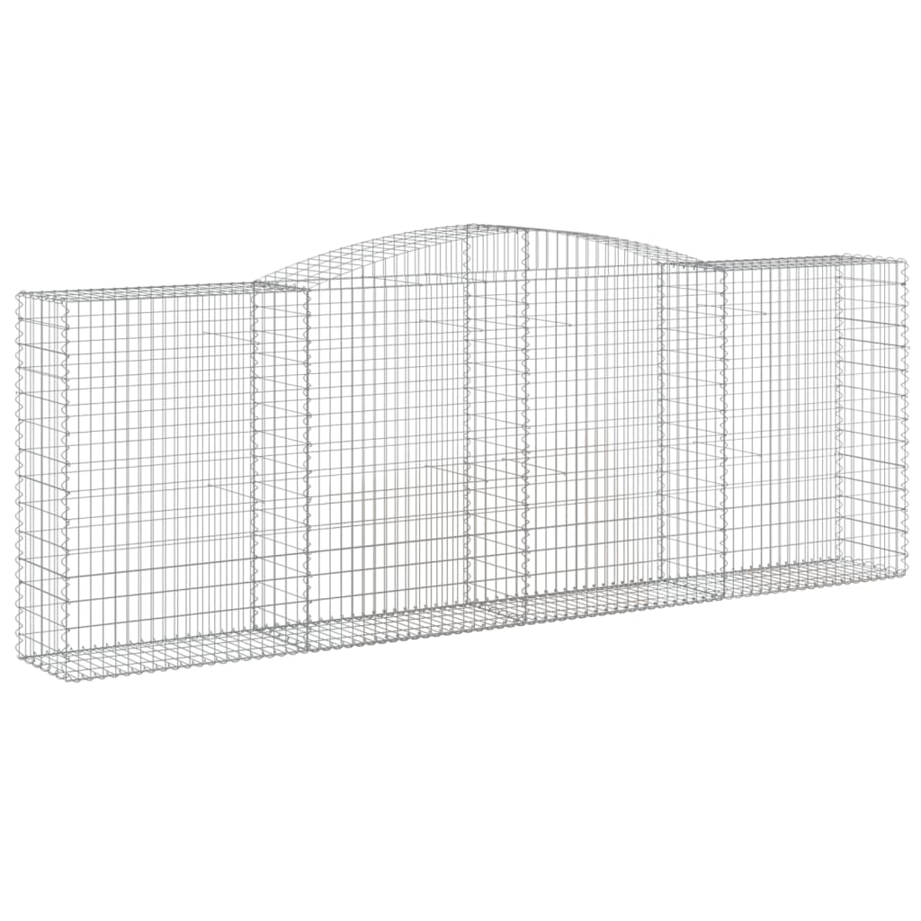 Lučne gabionske košare 3 kom 400x50x140/160cm pocinčano željezo