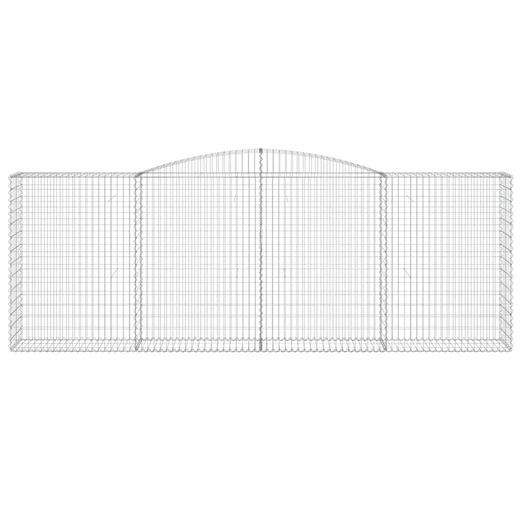 Lučne gabionske košare 5 kom 400x50x140/160cm pocinčano željezo