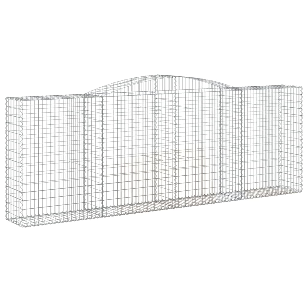 Lučne gabionske košare 7 kom 400x50x140/160cm pocinčano željezo
