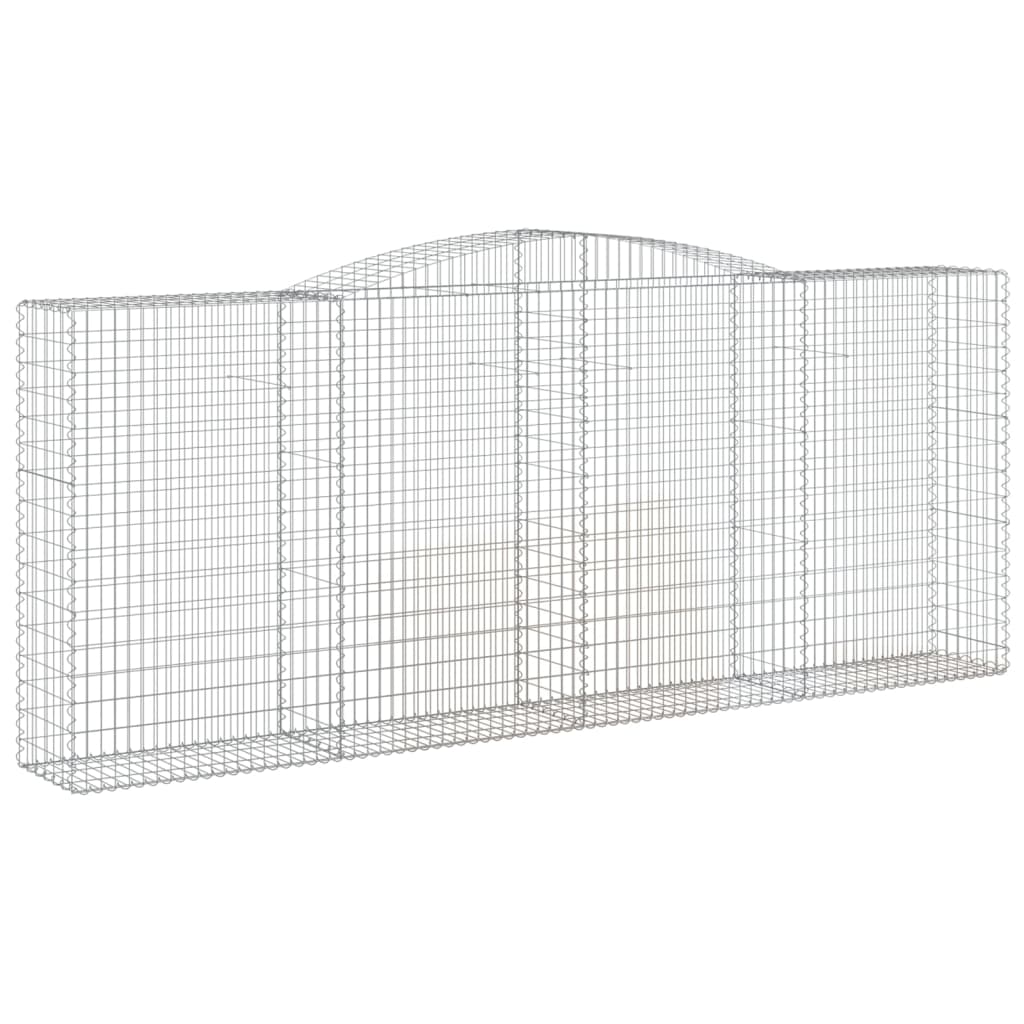 Lučne gabionske košare 15 kom 400 x 50 x 160/180 cm željezne