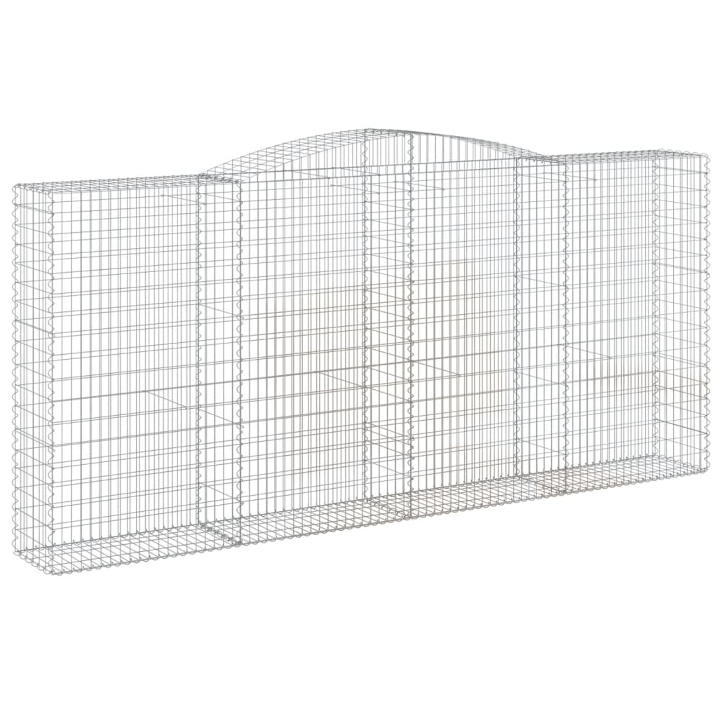 Lučne gabionske košare 2 kom 400x50x180/200cm pocinčano željezo