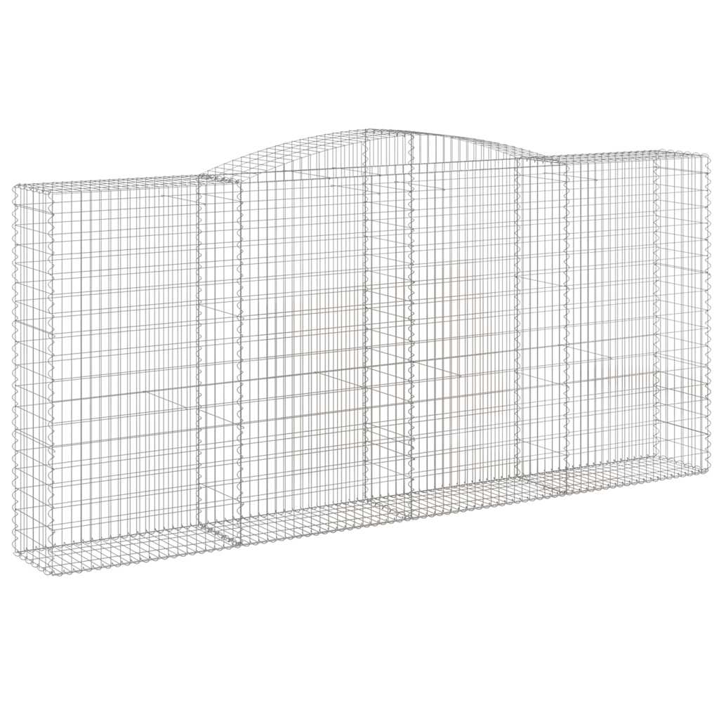 Lučne gabionske košare 10kom 400x50x180/200cm pocinčano željezo
