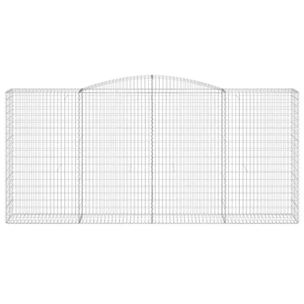 Lučne gabionske košare 10kom 400x50x180/200cm pocinčano željezo