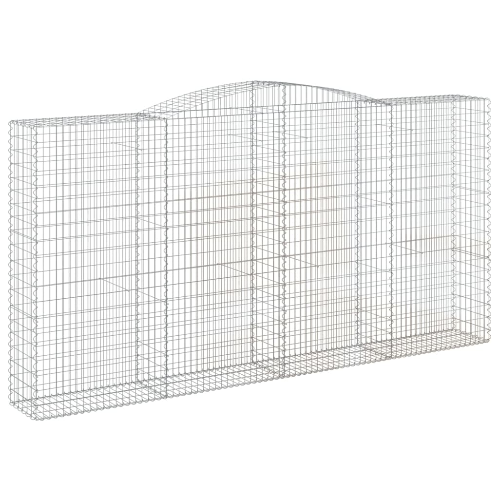 Lučne gabionske košare 2 kom 400x50x200/220cm pocinčano željezo