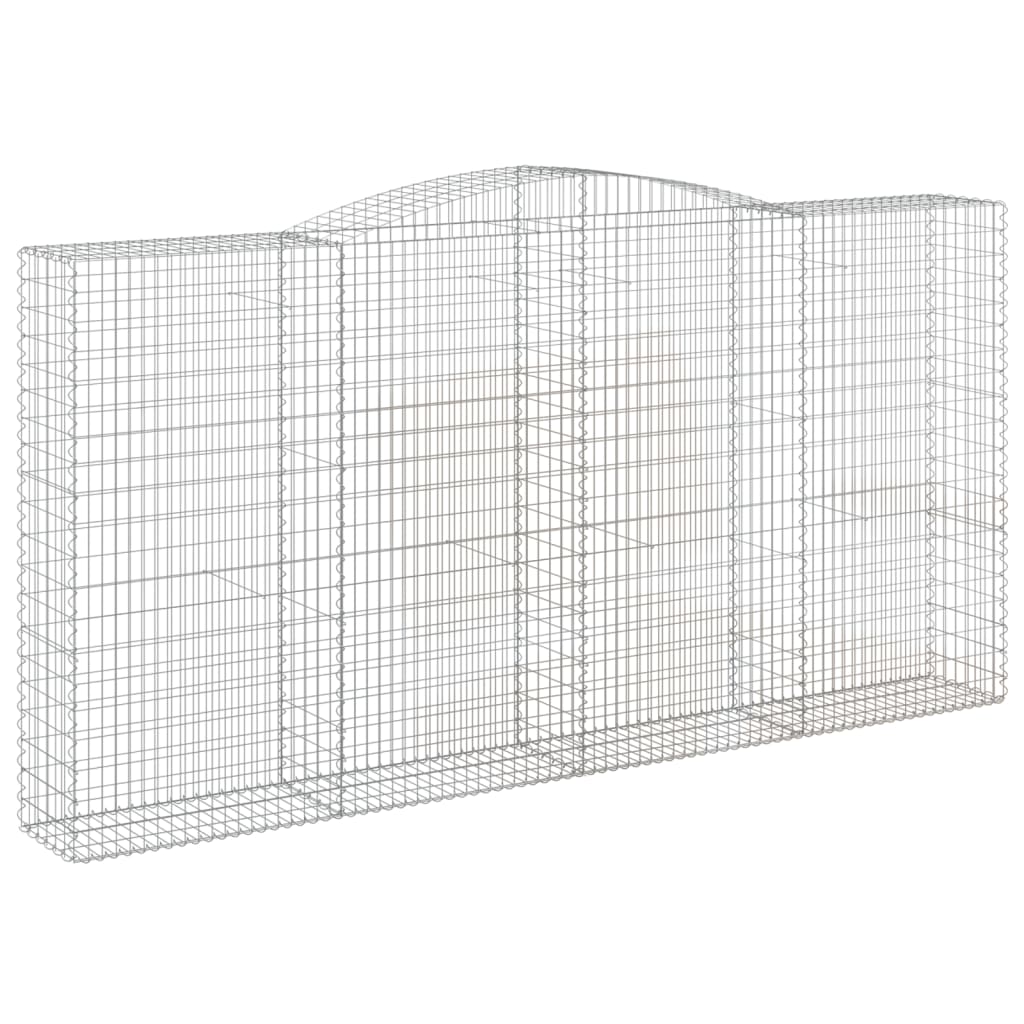 Lučne gabionske košare 4 kom 400x50x200/220cm pocinčano željezo