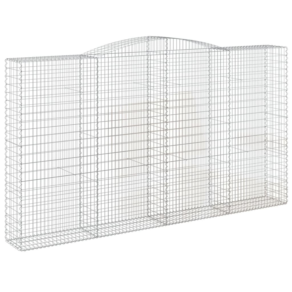 Lučne gabionske košare 2 kom 400x50x220/240cm pocinčano željezo
