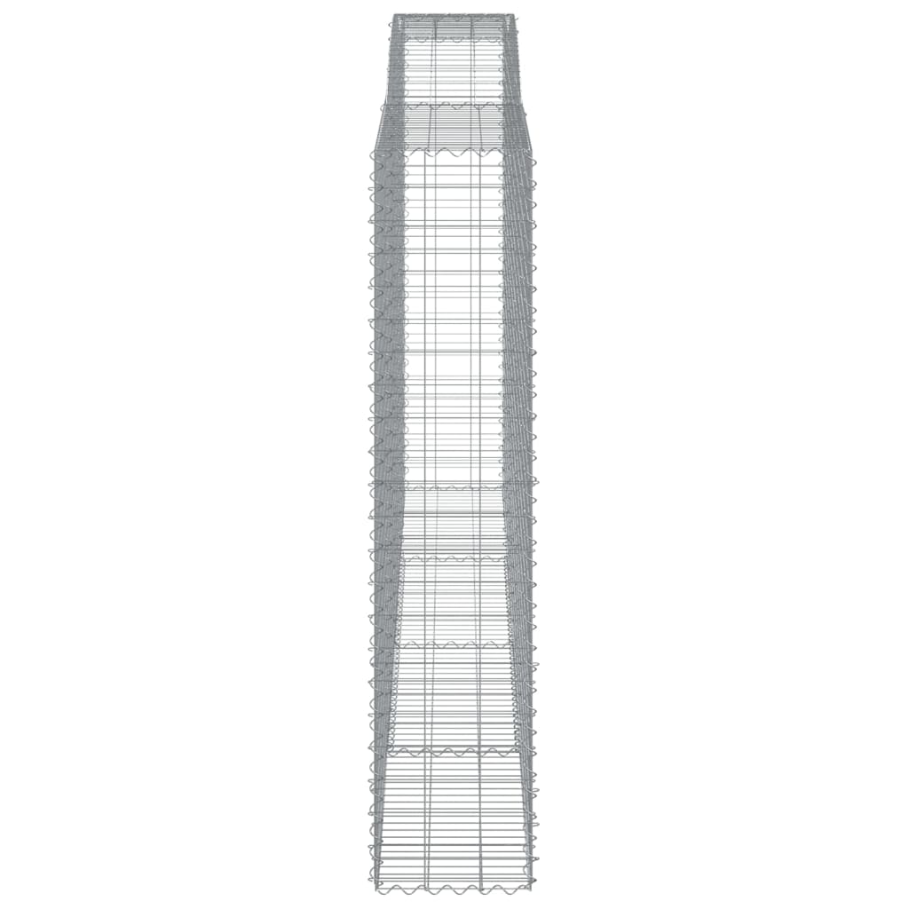 Lučne gabionske košare 4 kom 400x50x220/240cm pocinčano željezo
