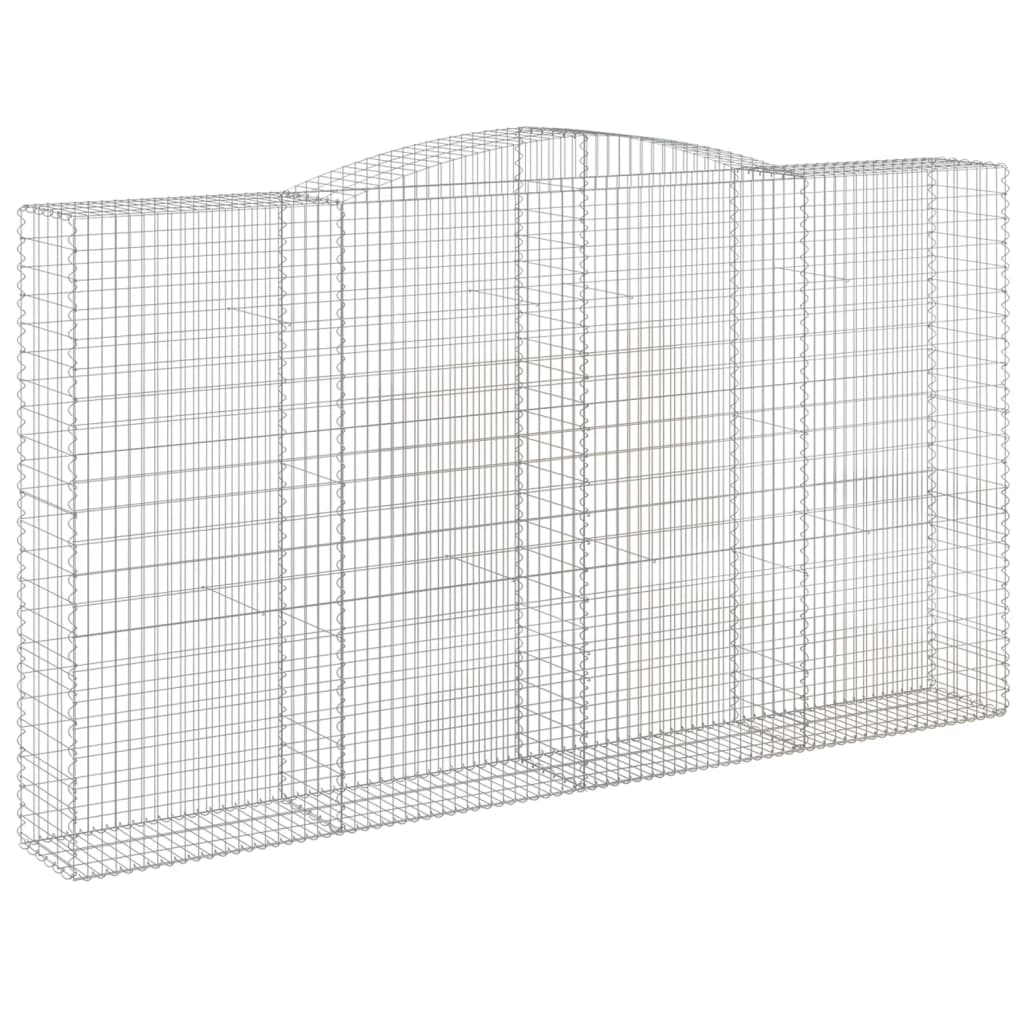 Lučne gabionske košare 7 kom 400x50x220/240cm pocinčano željezo