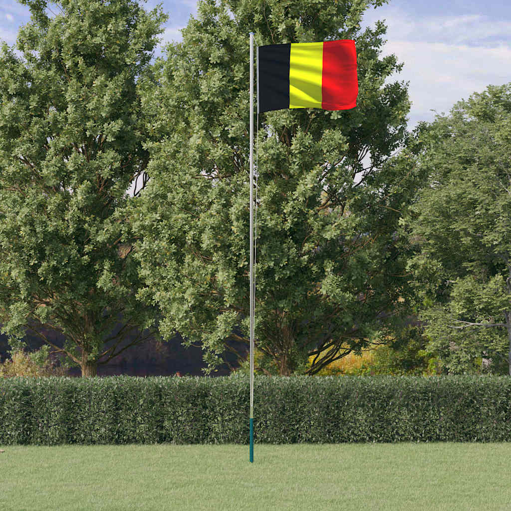 Belgijska zastava i jarbol 6,08 m aluminijski