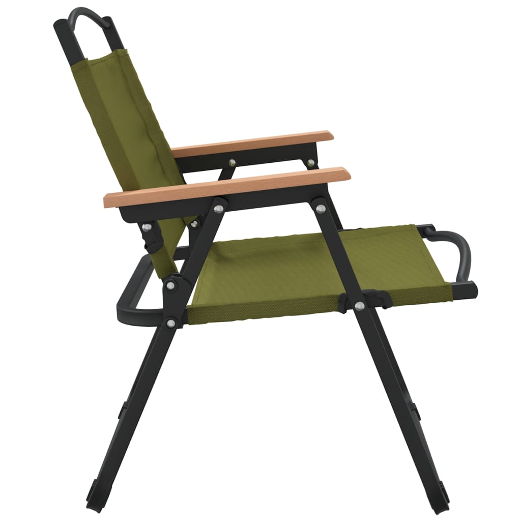 Stolice za kampiranje 2 kom zelene 54x43x59 cm tkanina Oxford