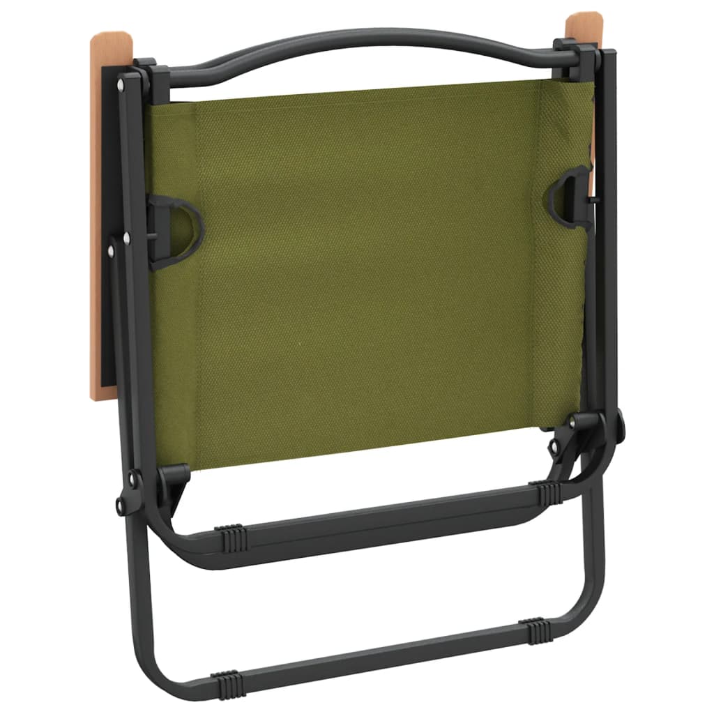 Stolice za kampiranje 2 kom zelene 54x43x59 cm tkanina Oxford