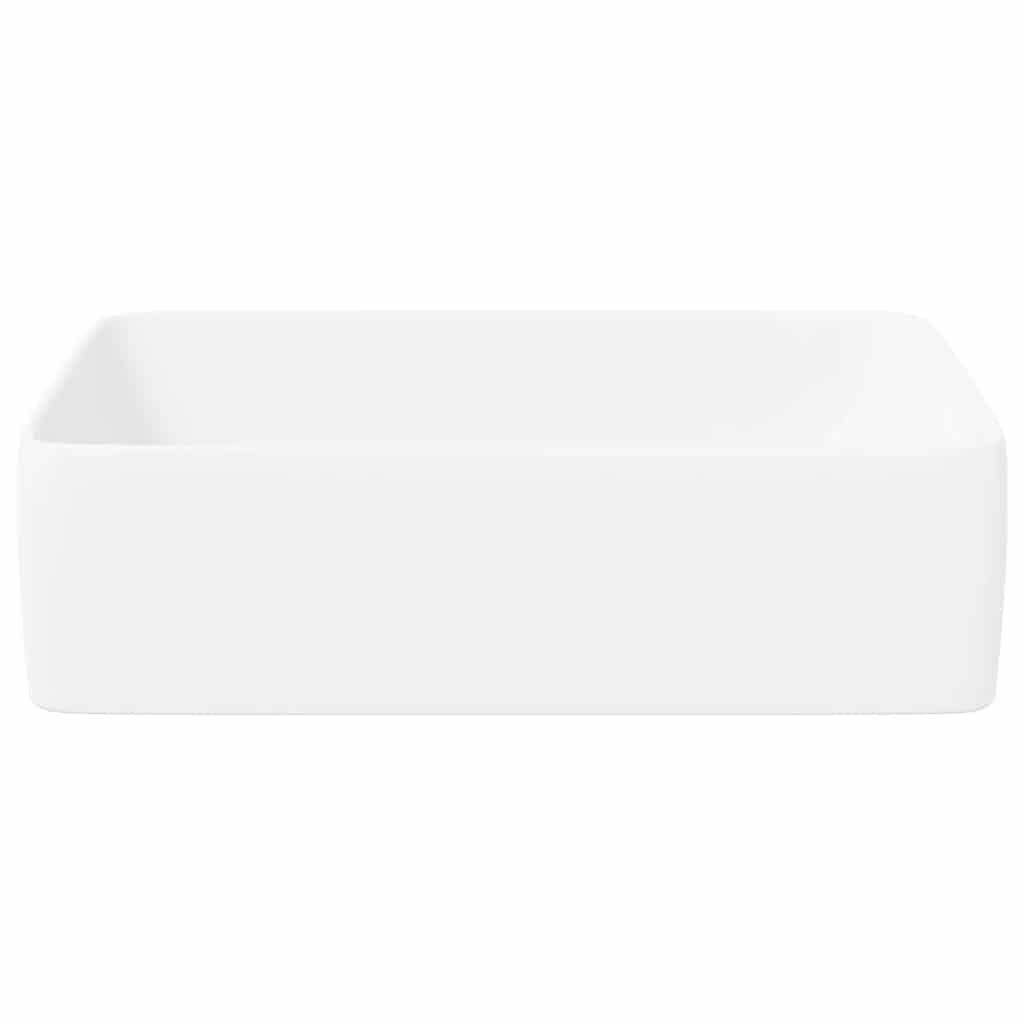 Umivaonik bijeli 48 x 37 x 13 cm keramički pravokutni