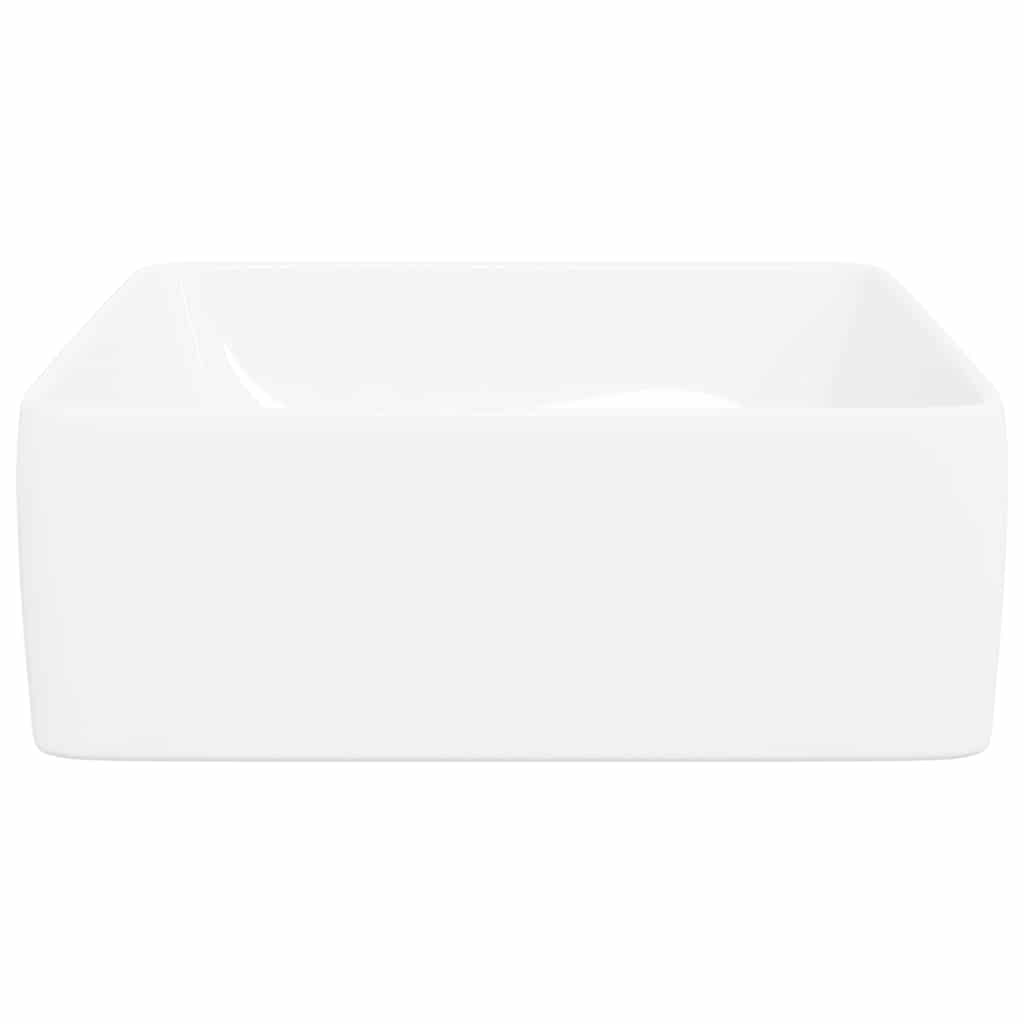 Umivaonik bijeli 48 x 37 x 13 cm keramički pravokutni