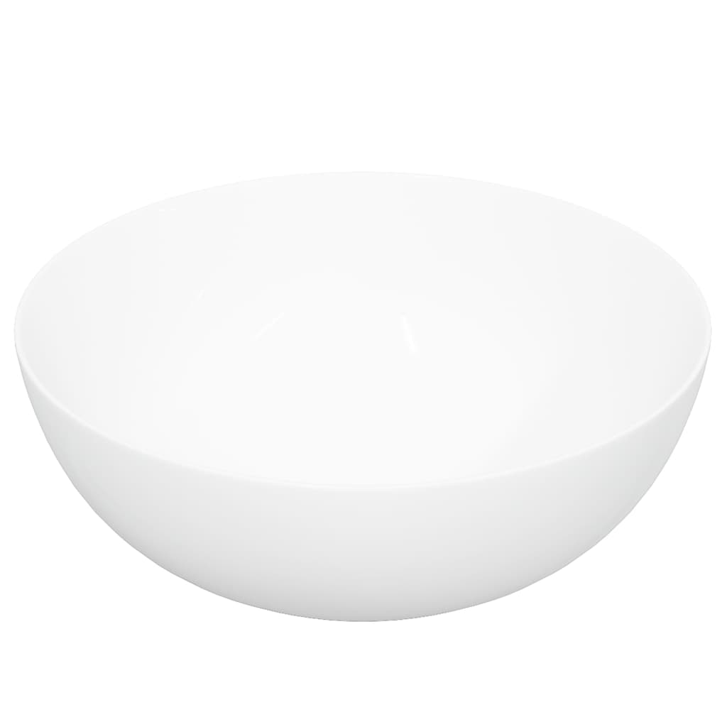 Umivaonik bijeli 36 x 15 cm keramički okrugli