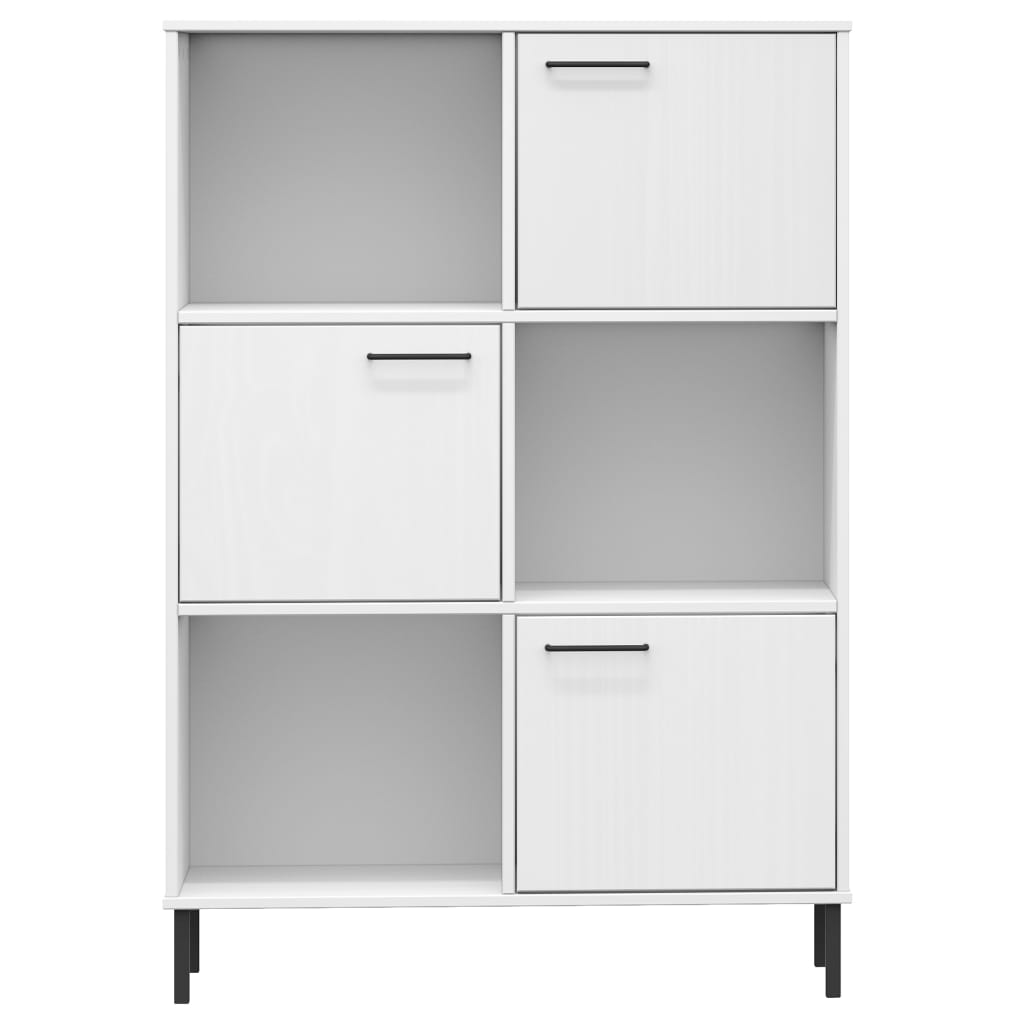 Regal za knjige bijeli 90x35x128,5 cm drveni OSLO