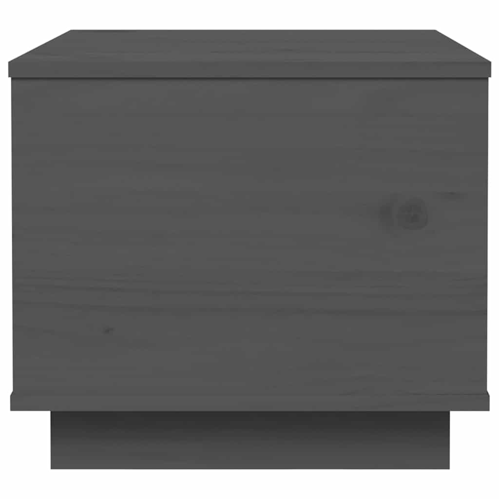 Stolić za kavu sivi 40 x 50 x 35 cm od masivne borovine