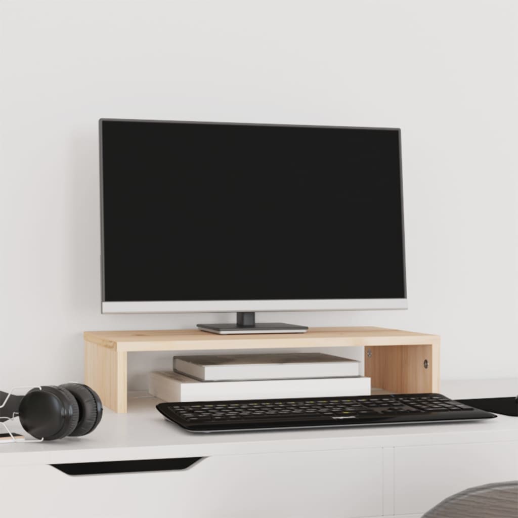 Stalak za monitor 50 x 27 x 10 cm od masivne borovine