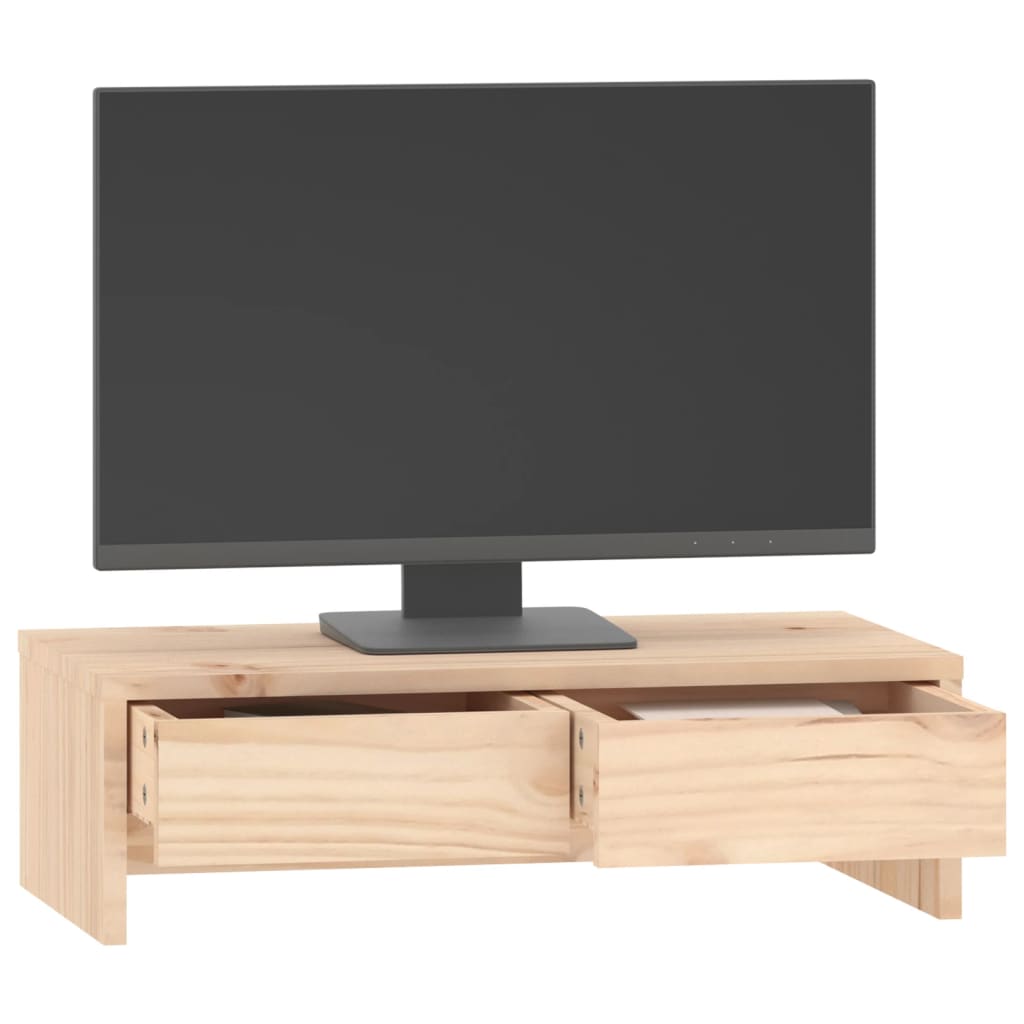Stalak za monitor 50 x 27 x 15 cm od masivne borovine