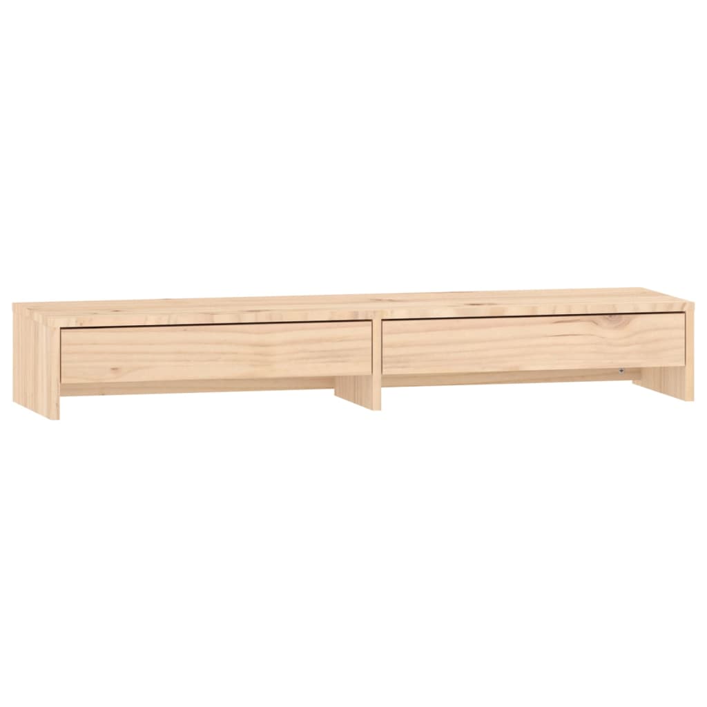 Stalak za monitor 100x27x15 cm od masivne borovine