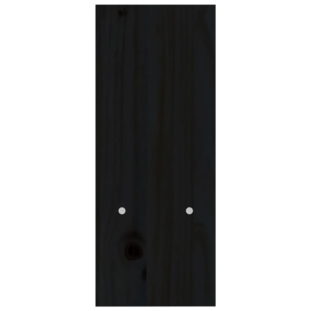 Stalak za monitor crni (39 - 72) x 17 x 43 cm masivna borovina