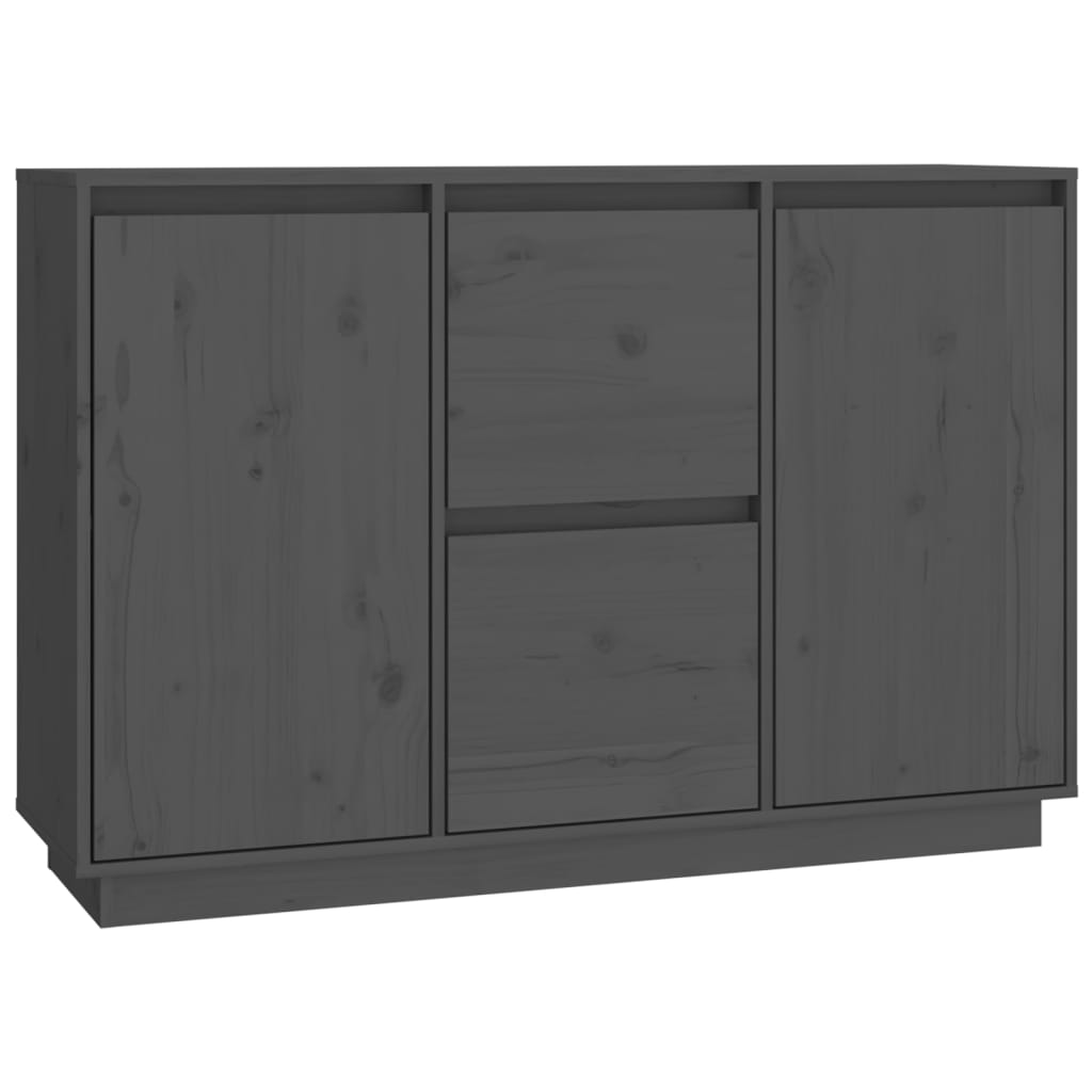 Komoda siva 111 x 34 x 75 cm od masivne borovine