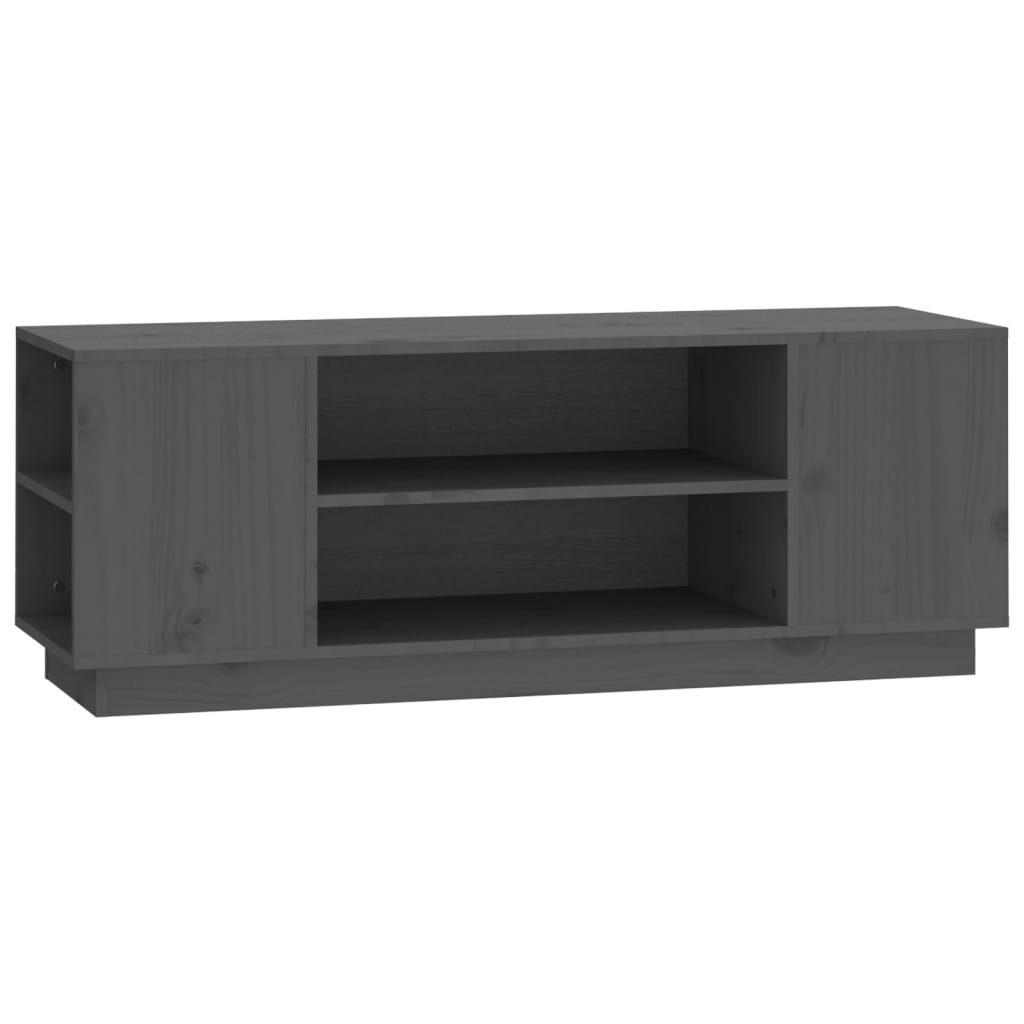 TV ormarić sivi 110 x 35 x 40,5 cm od masivne borovine