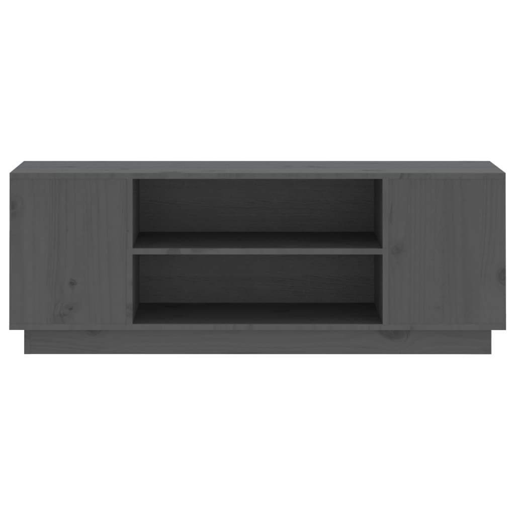 TV ormarić sivi 110 x 35 x 40,5 cm od masivne borovine