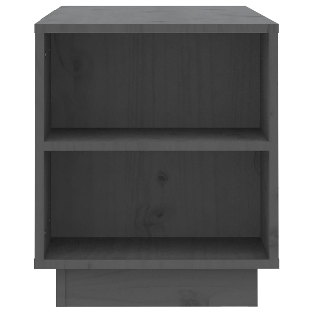 TV ormarić sivi 110 x 35 x 40,5 cm od masivne borovine