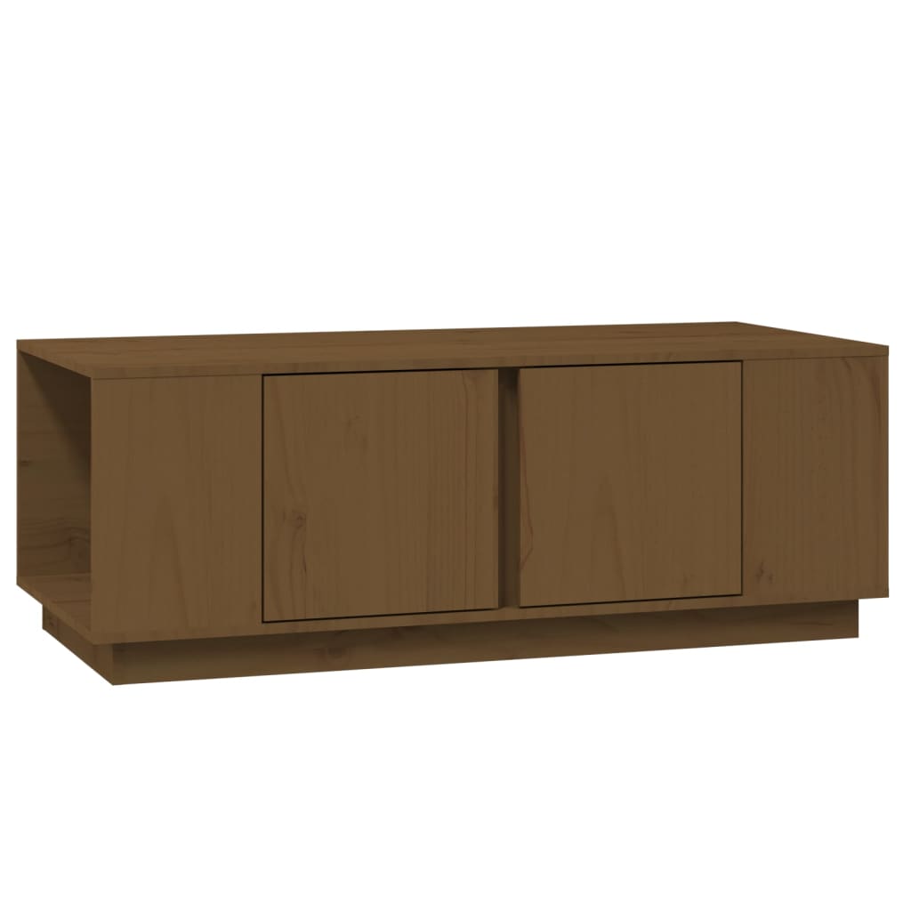 Stolić za kavu boja meda 110 x 50 x 40 cm od masivne borovine