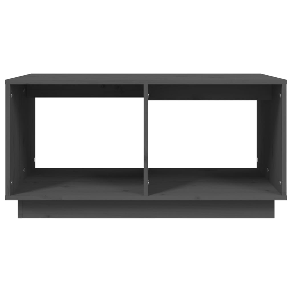 Stolić za kavu sivi 80x50x40 cm od masivne borovine