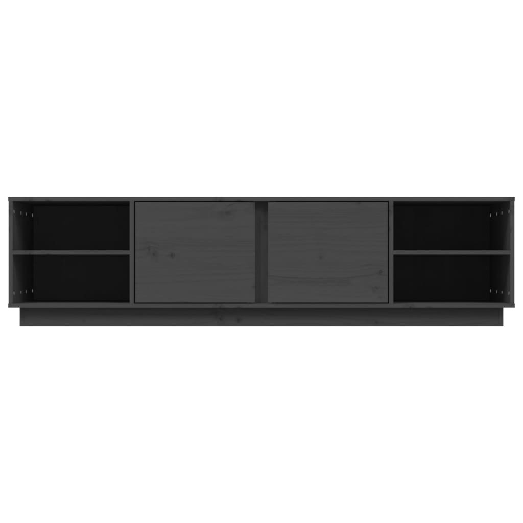 TV ormarić sivi 156 x 40 x 40 cm od masivne borovine