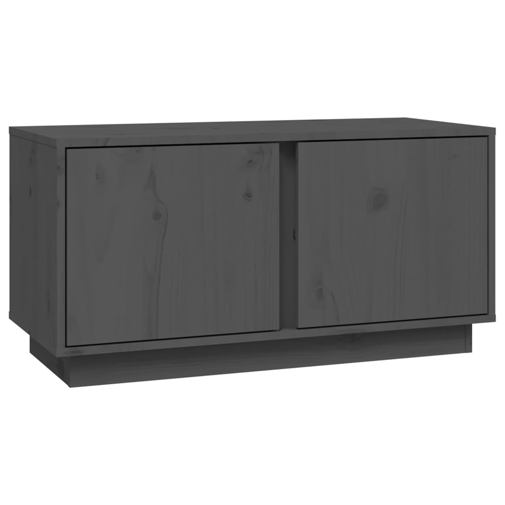 TV ormarić sivi 80 x 35 x 40,5 cm od masivne borovine
