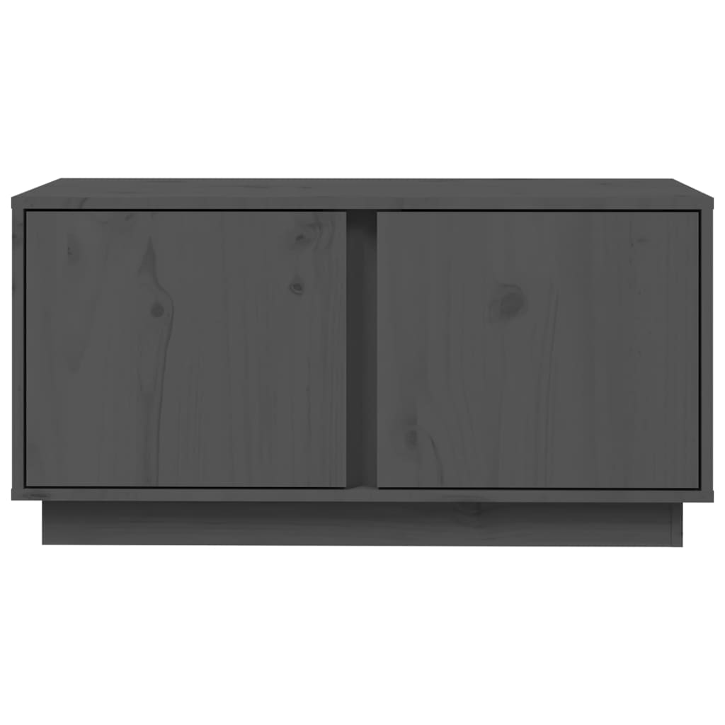 TV ormarić sivi 80 x 35 x 40,5 cm od masivne borovine