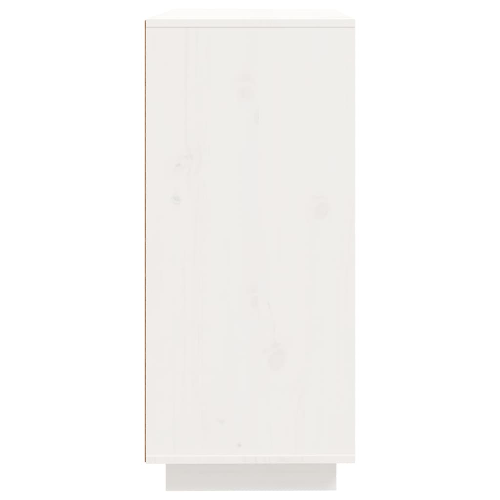 Komoda bijela 60 x 35 x 80 cm od masivne borovine