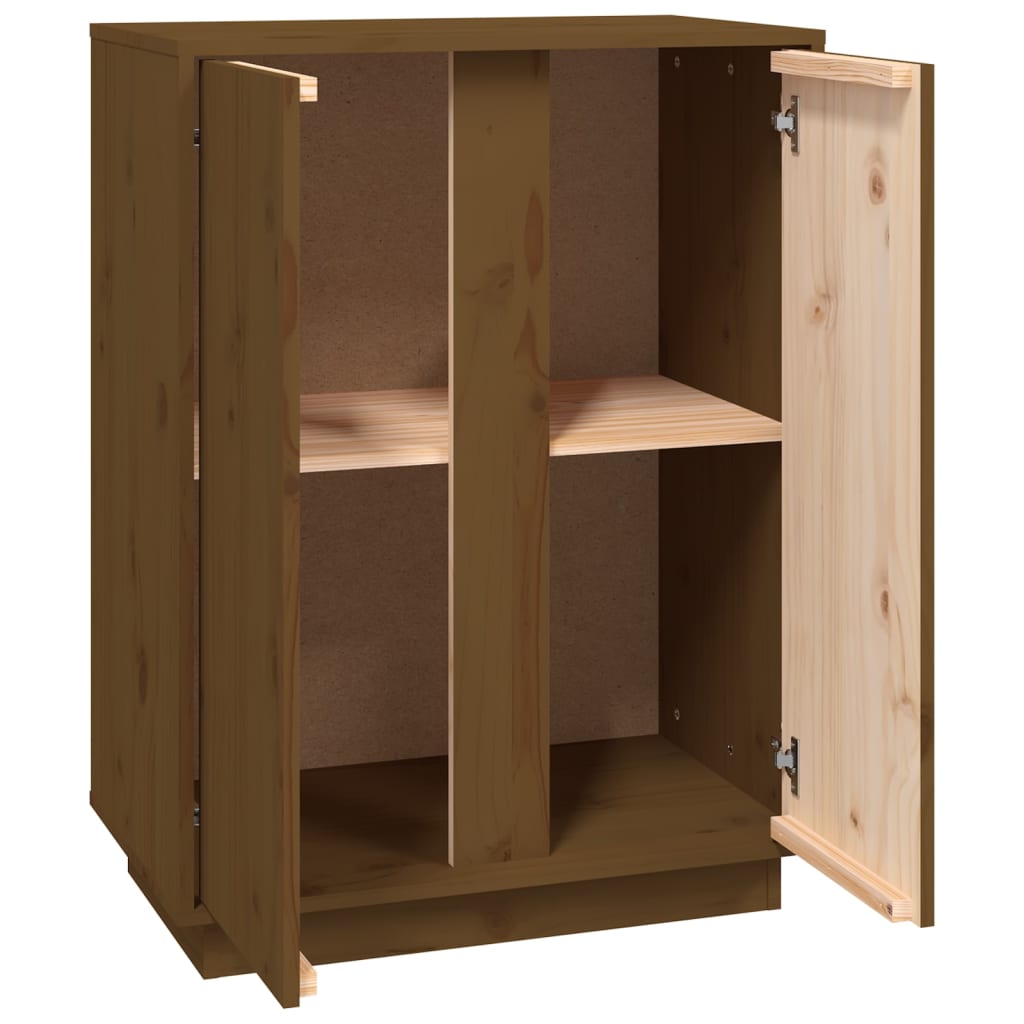Komoda smeđa boja meda 60 x 35 x 80 cm od masivne borovine