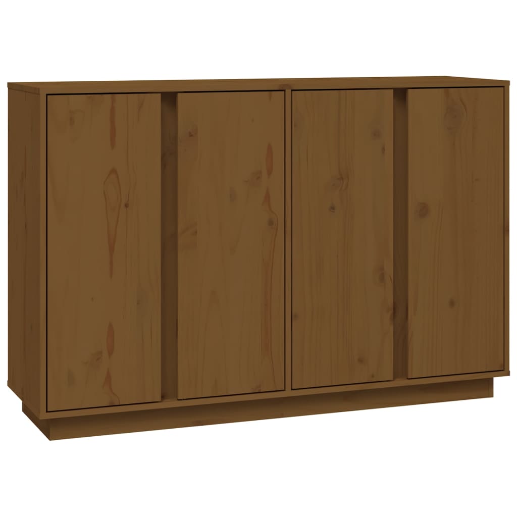 Komoda smeđa boja meda 120 x 35 x 80 cm od masivne borovine