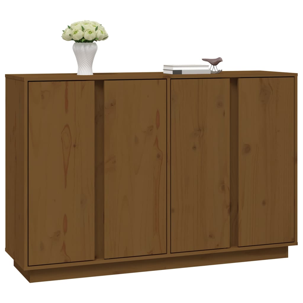 Komoda smeđa boja meda 120 x 35 x 80 cm od masivne borovine