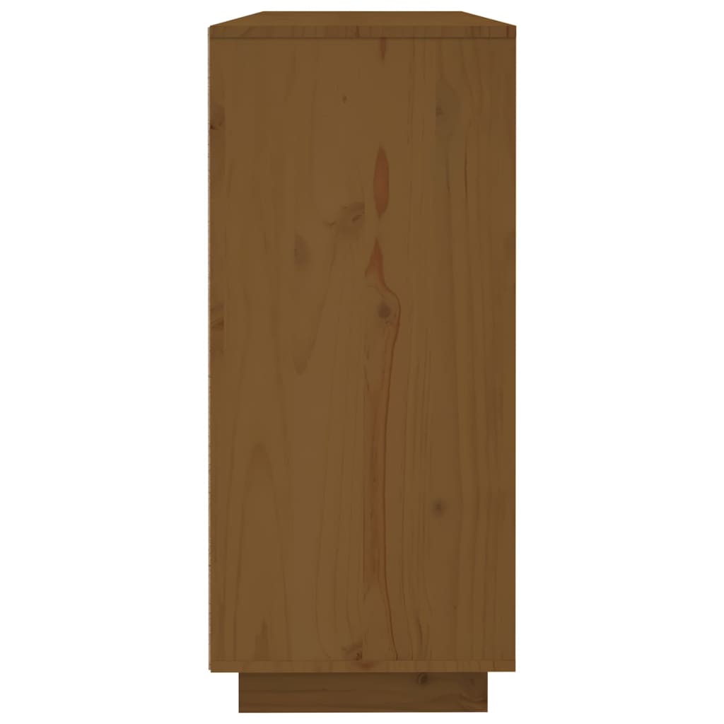 Komoda smeđa boja meda 120 x 35 x 80 cm od masivne borovine