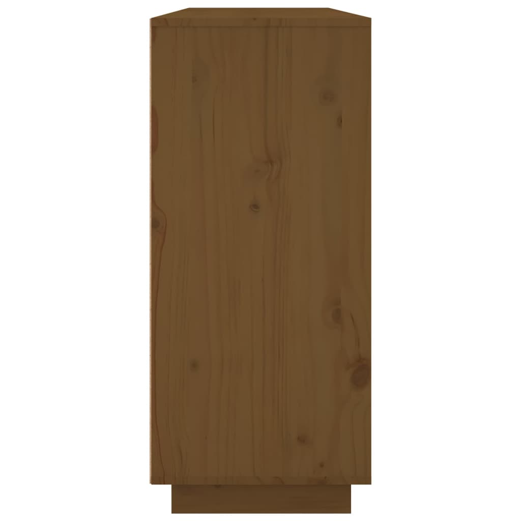 Komoda smeđa boja meda 120 x 35 x 80 cm od masivne borovine