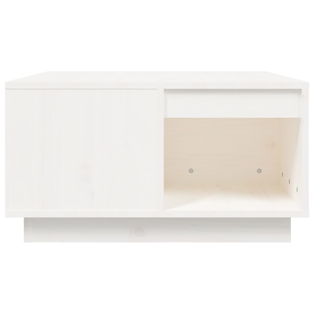 Stolić za kavu Bijela 60x61x32,5 cm od masivne borovine