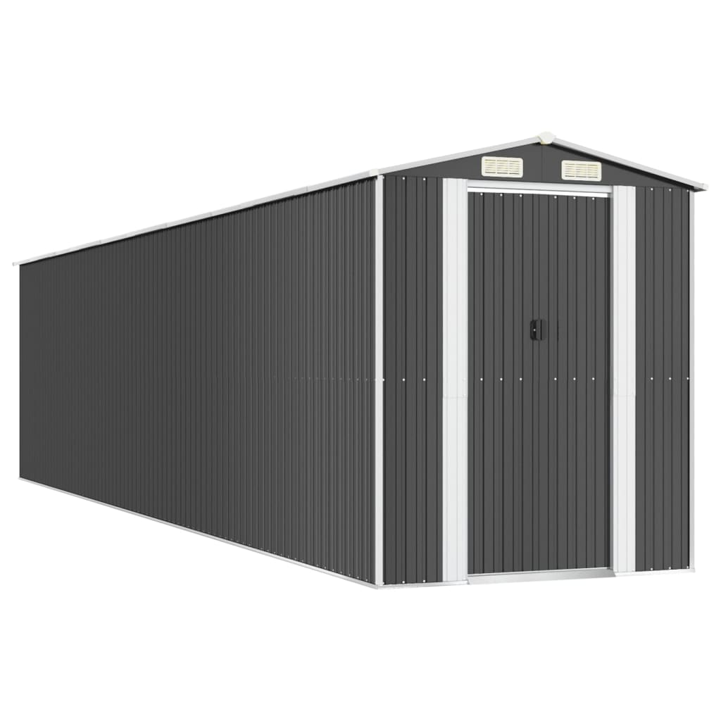 Vrtno spremište antracit 192x855x223 cm pocinčani čelik