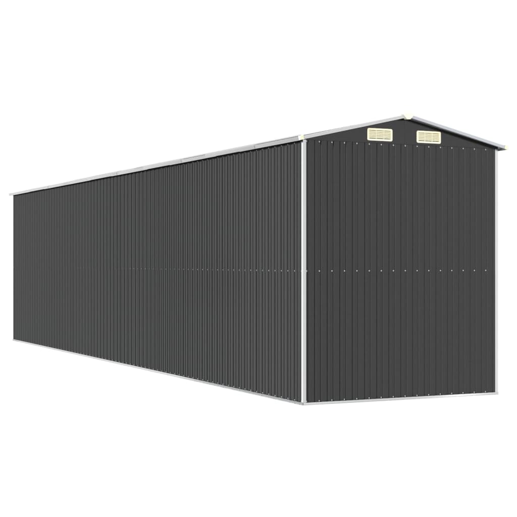 Vrtno spremište antracit 192x855x223 cm pocinčani čelik